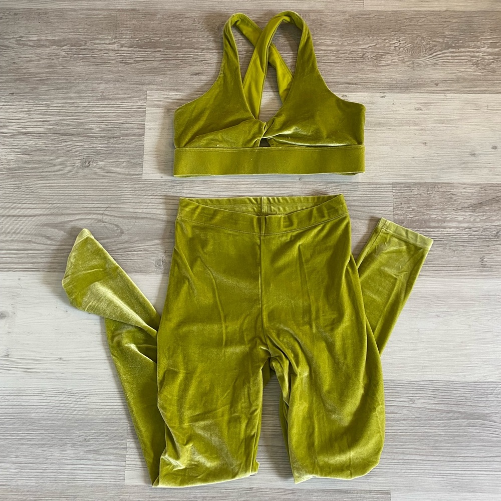 Fabletics Olive Green Activewear Set